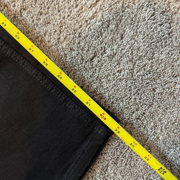 Levi's 505 Regular‎ Fit Black Stretch Denim Jeans Classic Straight Leg W36 L34 - Picture 4 of 11